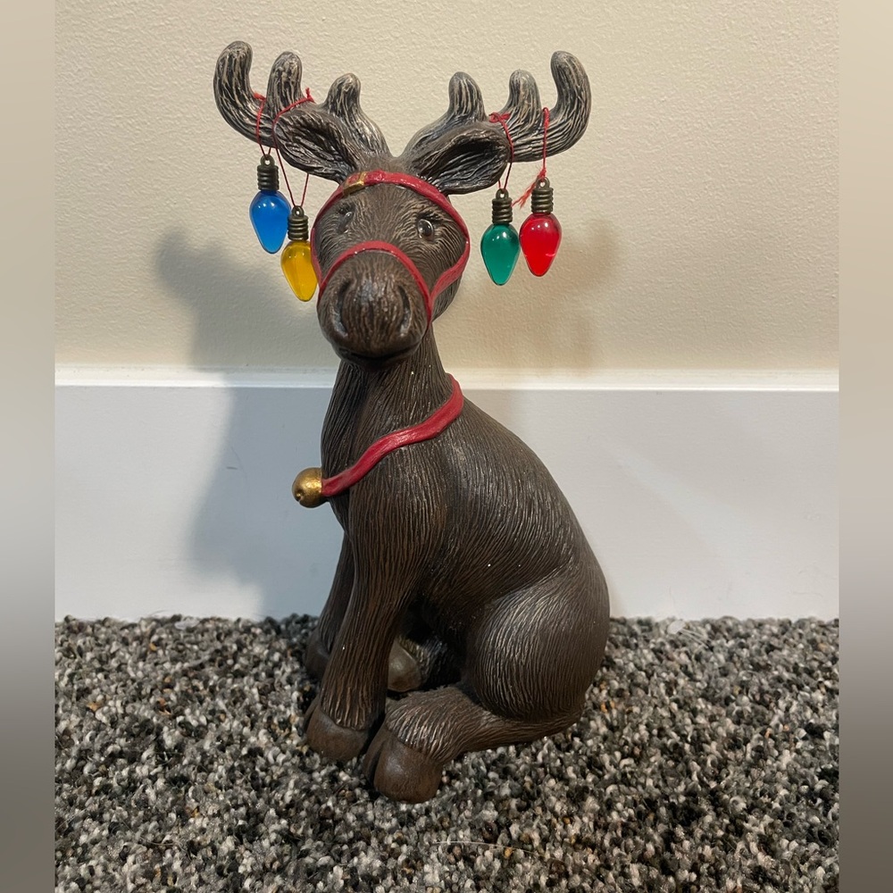 Vintage Ceramic Christmas Moose